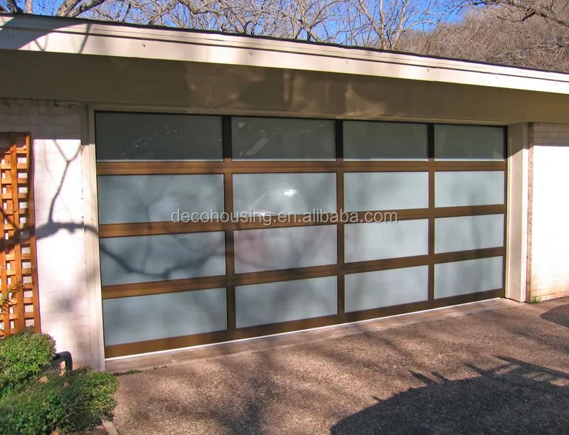 New Creative Design Modern Glass Garage Door Type 50mm Thickness Glass ...