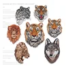Wholesale Embroidery Tiger Lion Patches Animal Embroidery Patch