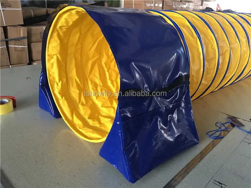 Outdoor Huge Dog Agility Tunnel With Saddle Bag Training Product On Alibaba
