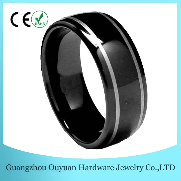 Black Free Engrave Masonic Rings Tungsten Carbide Mens Rings Hip Hop Jewelry