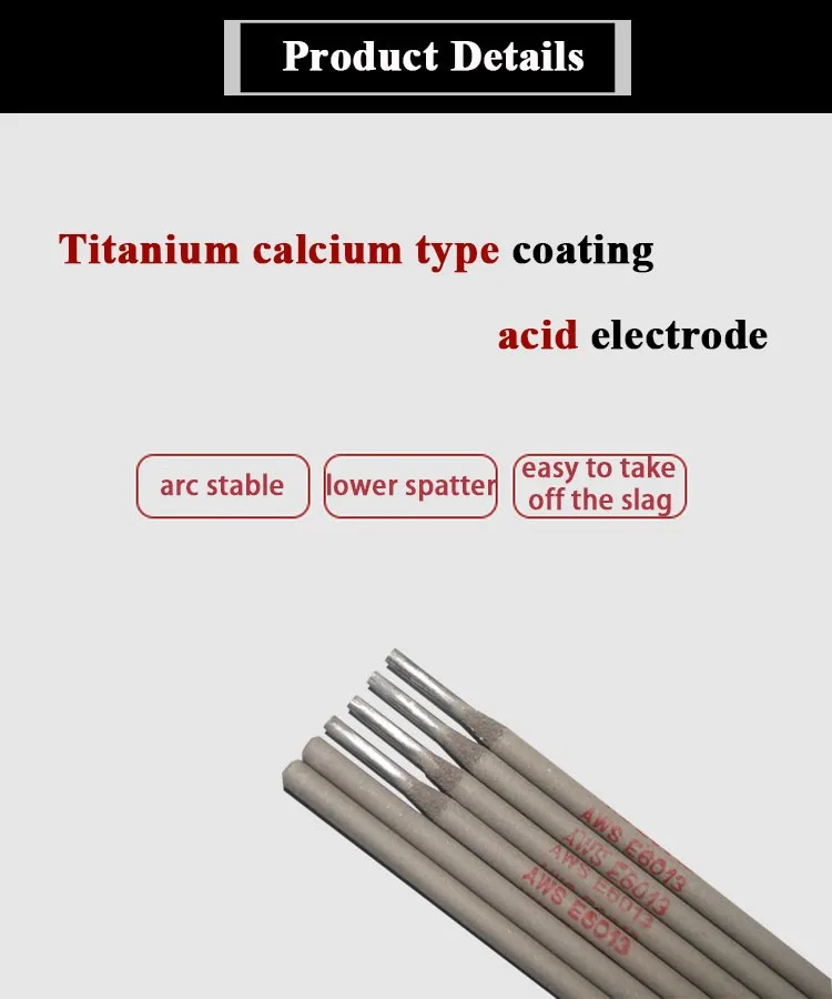 Mild Steel Welding Electrodes Aws E6013 E6011 E7018 Welding Rod J421