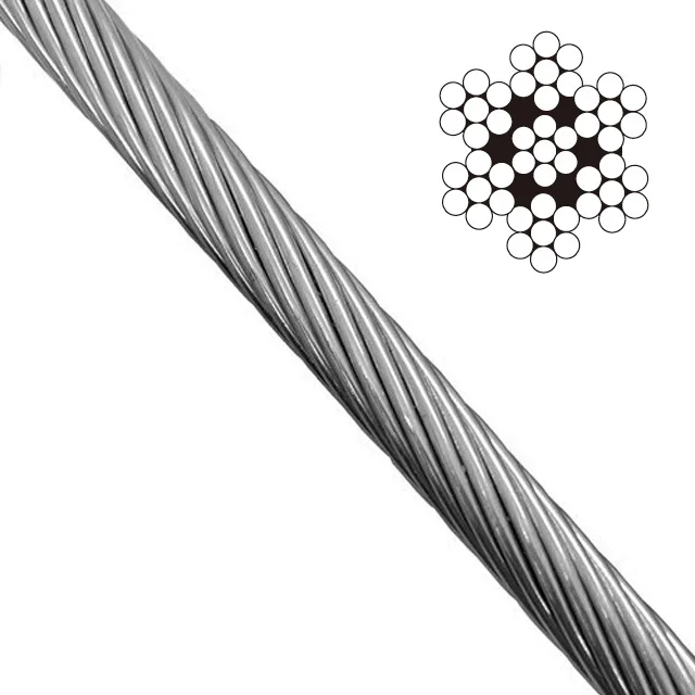 
Stainless Steel 7x7 7x19 6x19 Wire Rope 