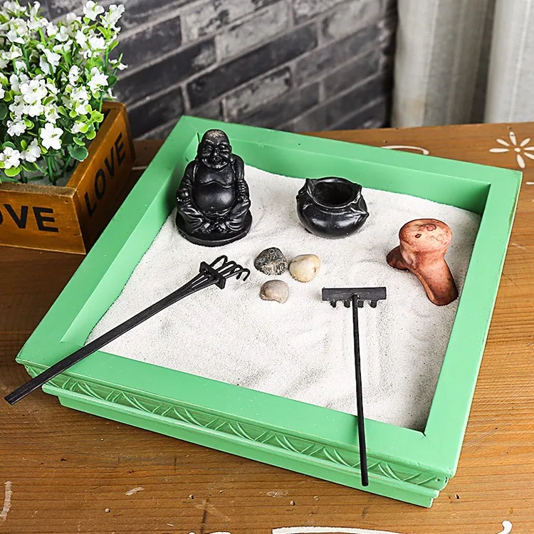 Handmade Mdf Craft Peaceful Mini Zen Garden Ornaments Buy Zen Garden