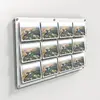 Custom Clear Acrylic Wall Mounted Postcard Display Rack
