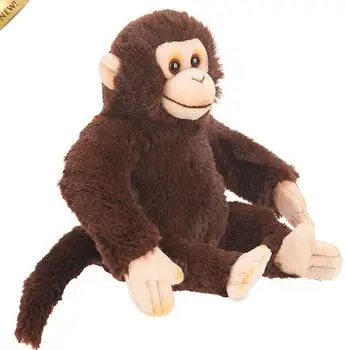 brown plush monkey