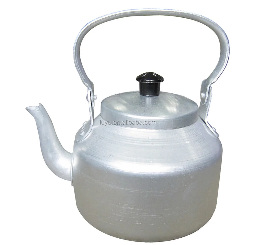 Hot Sale 0.75l15l Cheaper Welded Spout Yellow Aluminum Water Kettle