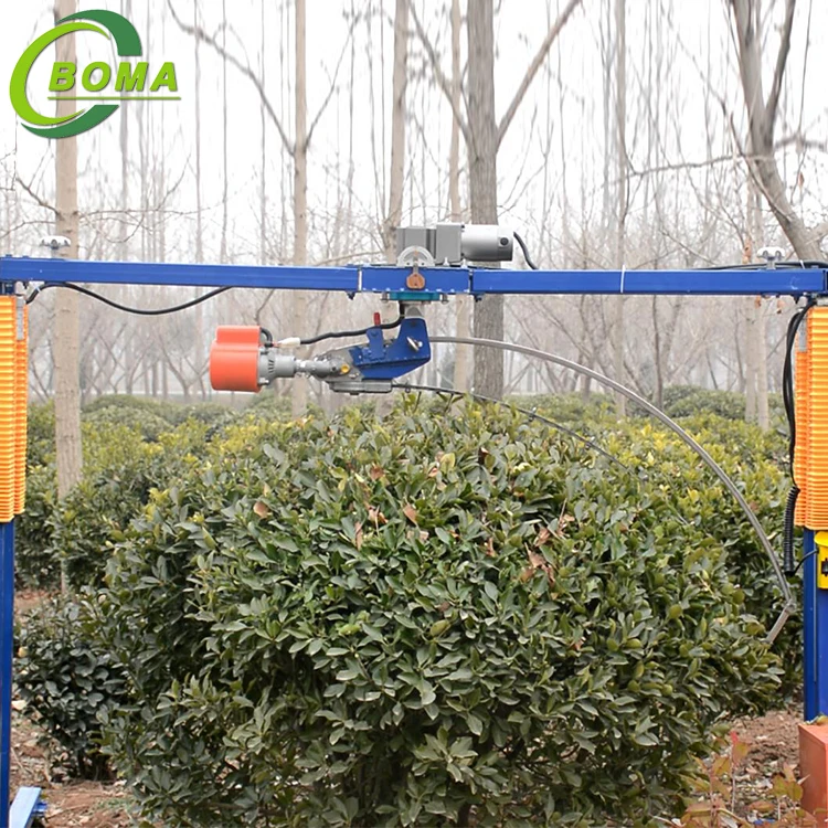 Automatic Shrub Trimming Machine with wheels for shearing ball-shaped trees and bushes