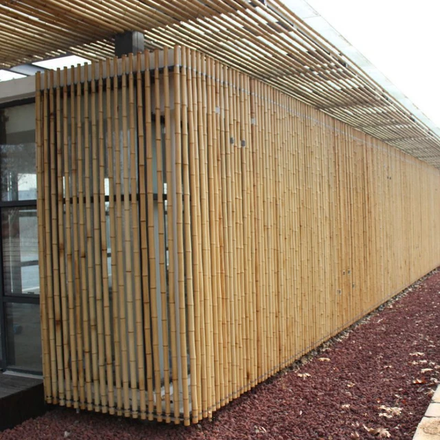 construction large diameter treated bamboo poles