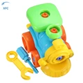XFC Children DIY Assembled Toy Car with Tool Clamp and Screwdriver 3D Puzzle Train Educational Toy