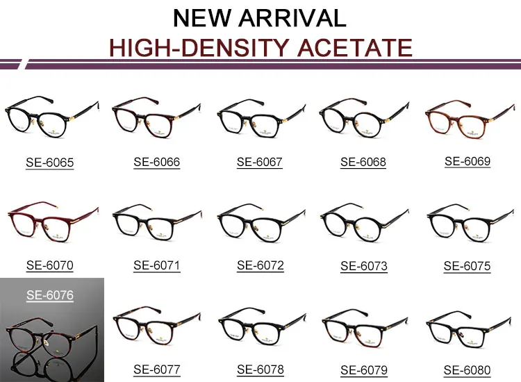 Acetate Eyeglasses Frame Custom,Luxury Highdensity Acetate Optical