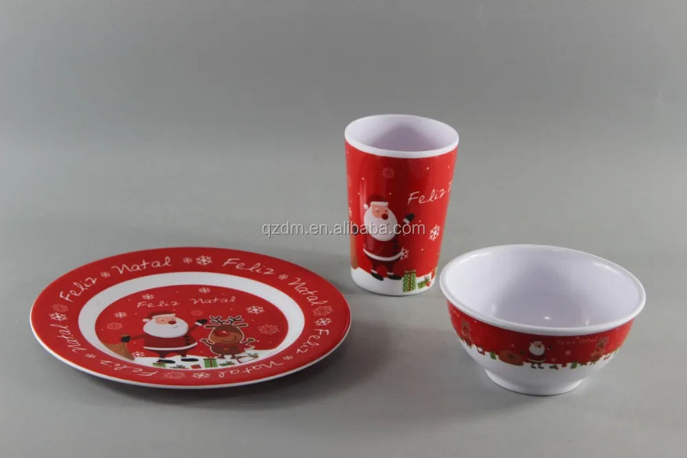 Hot Sale Melamine Dinner Set For Christmas