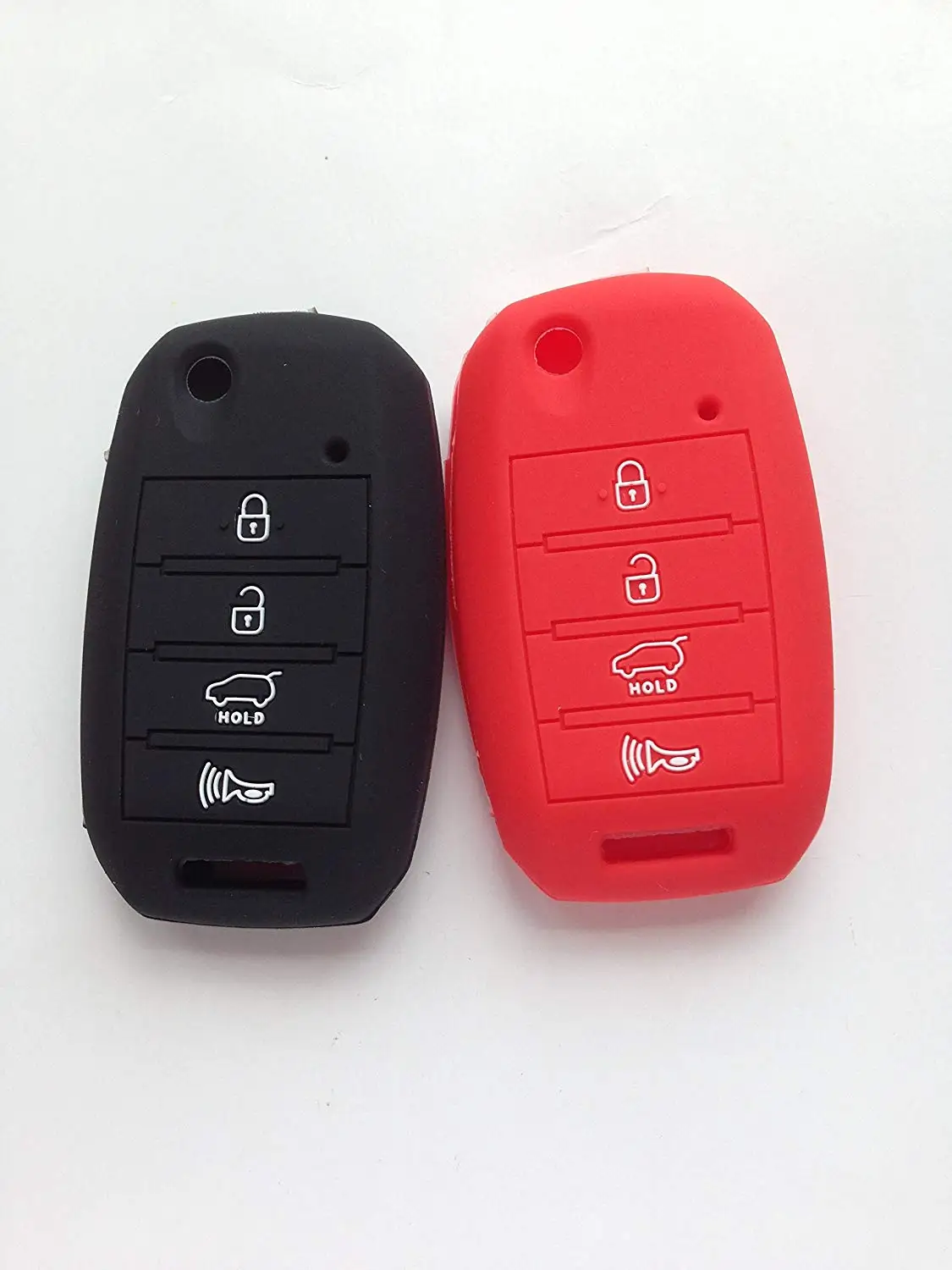 Qty(2) Key Cover Sleeve for 2013 2016 2014 2015 KIA Sorento Carens Forte Rio Soul Optima Sportage Remote Key Holder Protector Fob Skin Key Cover Keyless Gift TQ8-RKE-3F05