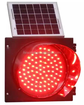 Portable 300mm Red Led Solar Cell Road Traffic Safety Warn Led Solar Cell Road Traffic Safety Warn