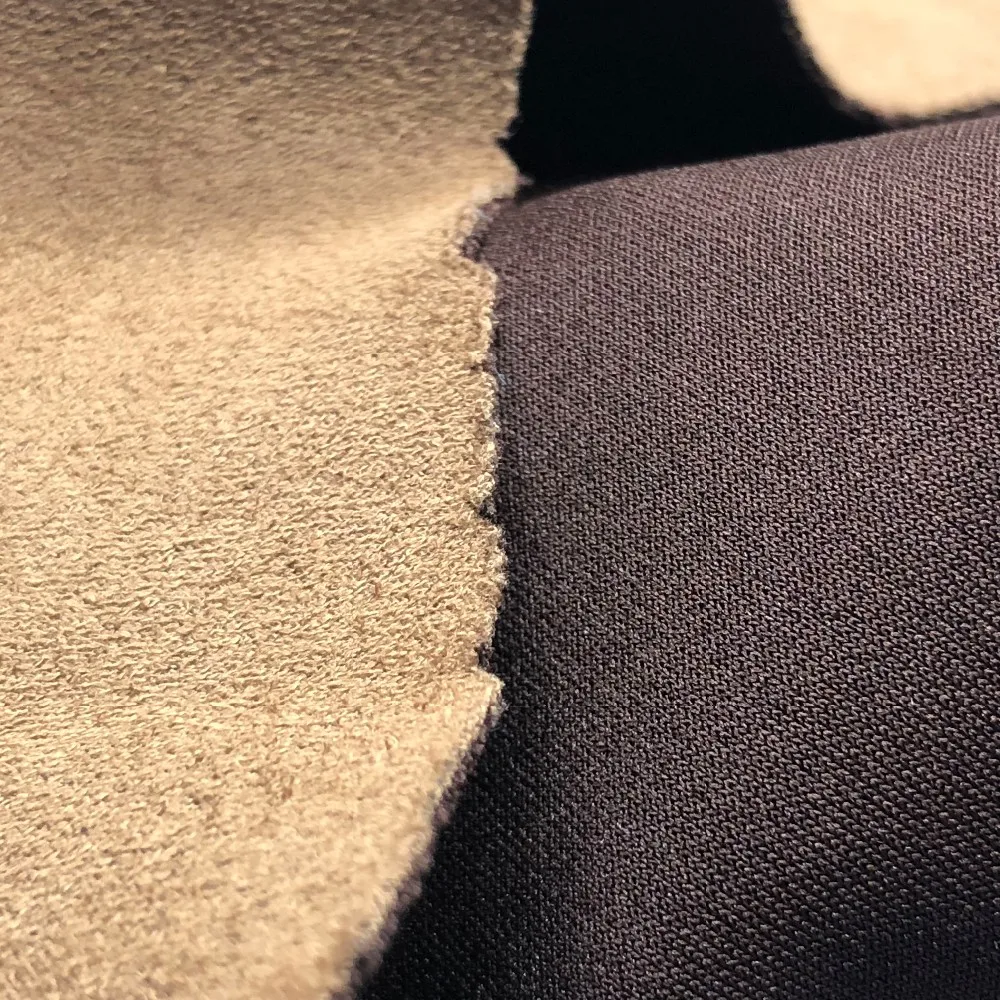 100% polyester knit faux suede scuba fabric price per meter for