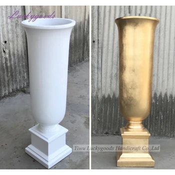 Lg20180830 12 Gold White Fiberglass Floor Standing Modern Decorative Floor Vase On Sale Buy Modern Decorative Floor Vase Floor Standing Vase Large