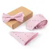 Blue Straps Ties Bowtie Handkerchief Men Fashion Classic Wedding Party Groomsmen Bowtie Bow Tie