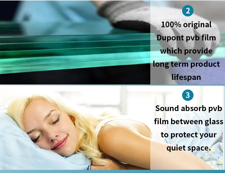 Good laminated bullet proof glass door and window