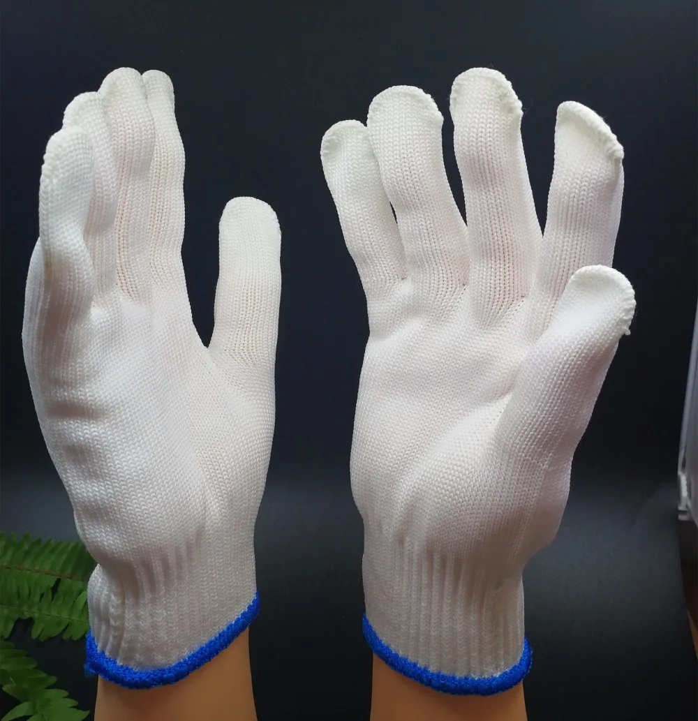 White Nylon Knitting Industrial Work Seamless Glove Buy Work Glove