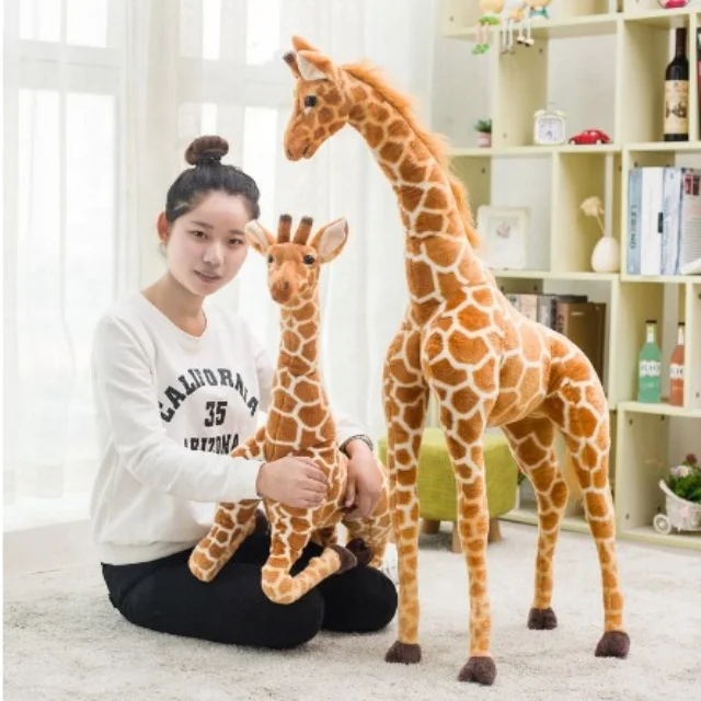 life size plush giraffe