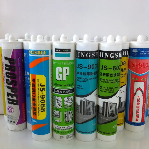 Windows And Doors And Glass Members Acetoxy Silicone Sealant