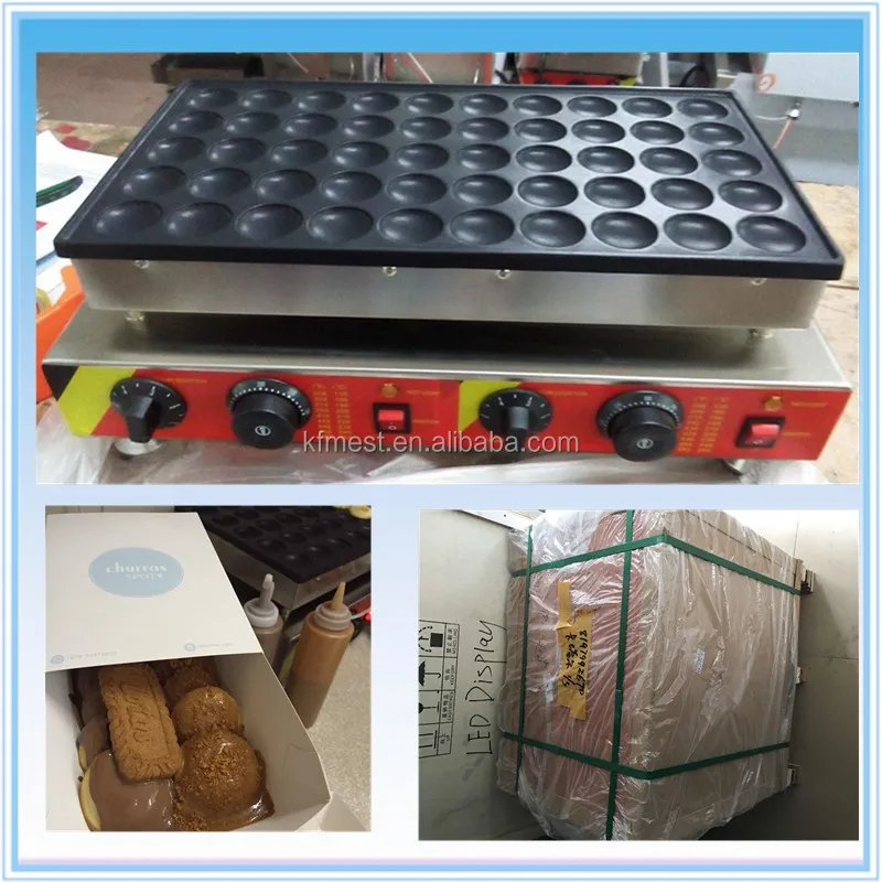 Stainless Steel 50pcs Dutch Mini Pancake Machine Poffertje With Factory