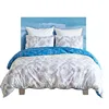 egyptian frozen nordic high quality 100% cotton zip queen bedding set