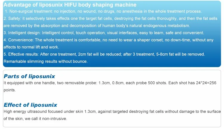 2016 Hottest Promotion!!! liposonix hifu slimming equipment/liposonix machine