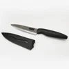 Solid sharp stainless steel chef knife protection sheath ergonomic rubber PP plastic handle durable razor blade kitchen knives
