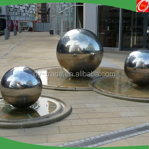 39" 40" Chrome Finish Stainless Steel Fountain Ball