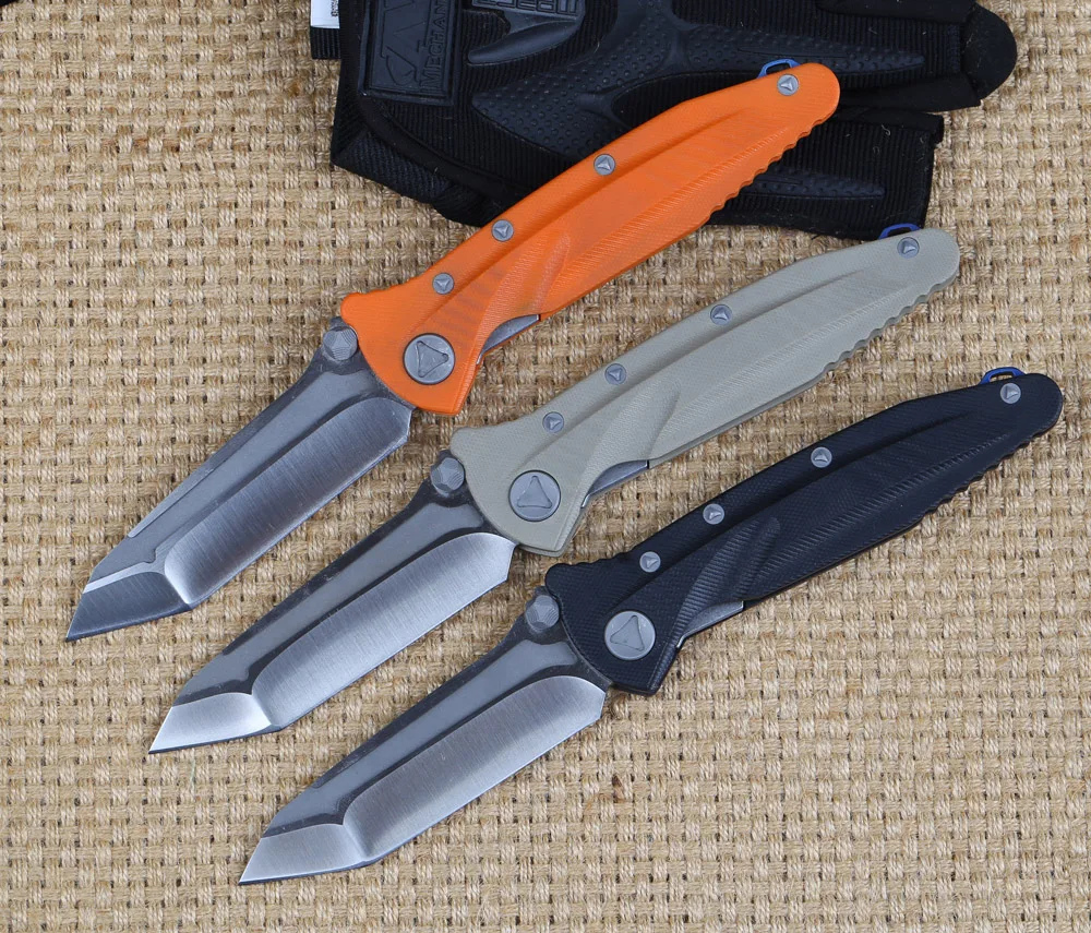 stainless steel common use flip knife g10 handle folding blade