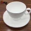 Hot selling Guangzhou tableware bone china 72pcs dinner set with gold silver rim