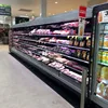 Curve glass cake refrigerator display bakery showcase for supermarket