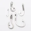 Unique Design Factory Made Alloy Fishing Hook Pendant Necklace Alloy Pendant Wholesale Bracelet Charm Bracelet