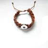 Retro DIY Interchangeable Jewelry Accessories Mens Cuff Bracelets 18MM Leather Snap Button Bracelet