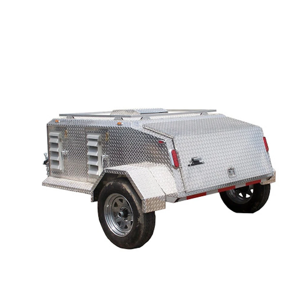 Atv Aluminium Pull Behind Hunting Dog Trailer 412berths Custom For