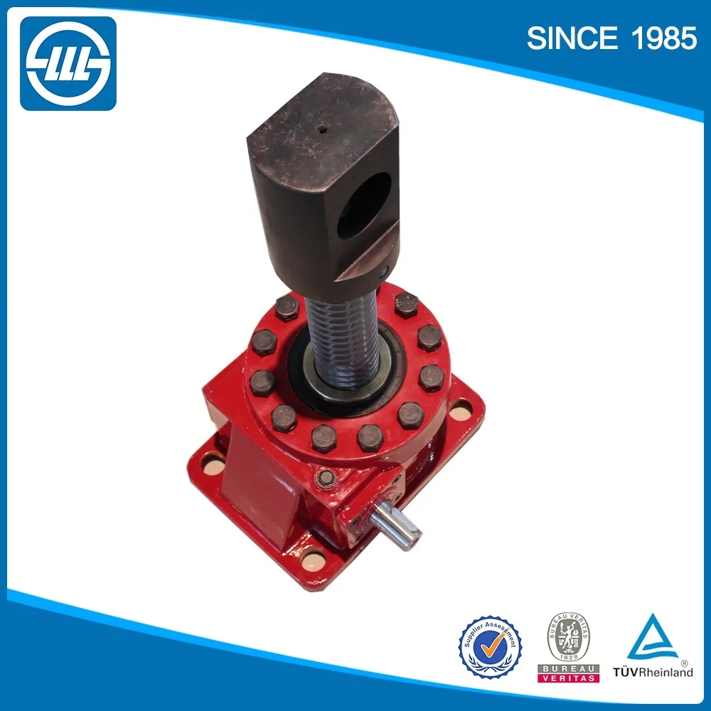 Swl Worm Gear Mechanical Screw Jack Lifter Bevel Gear Screw Jack Application In Roll Lifts