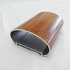 6063 t5 custom oval shape Wooden color aluminum handrail for stairs