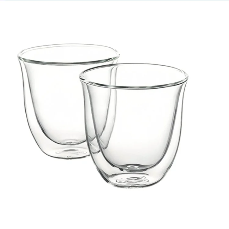 Double Walled Glass espresso shot glasses Coffee Cups Glass Custom Logo