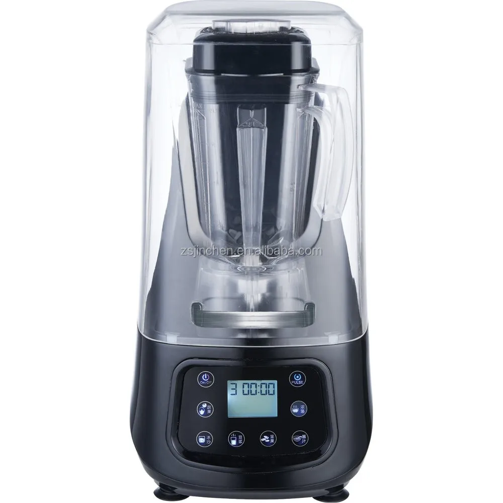 Lower Noise Commercial Blender With Cover,2200w Professional Food Fruit