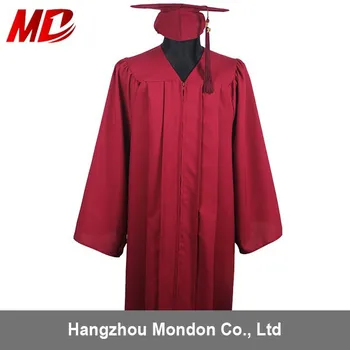 Toga For Bachelor/economy Bachelor Graduation Cap And Gown Matte Maroon ...