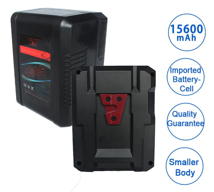 14.8v Video Camera Battery V-mount Battery 160Wh with V Mount Interface