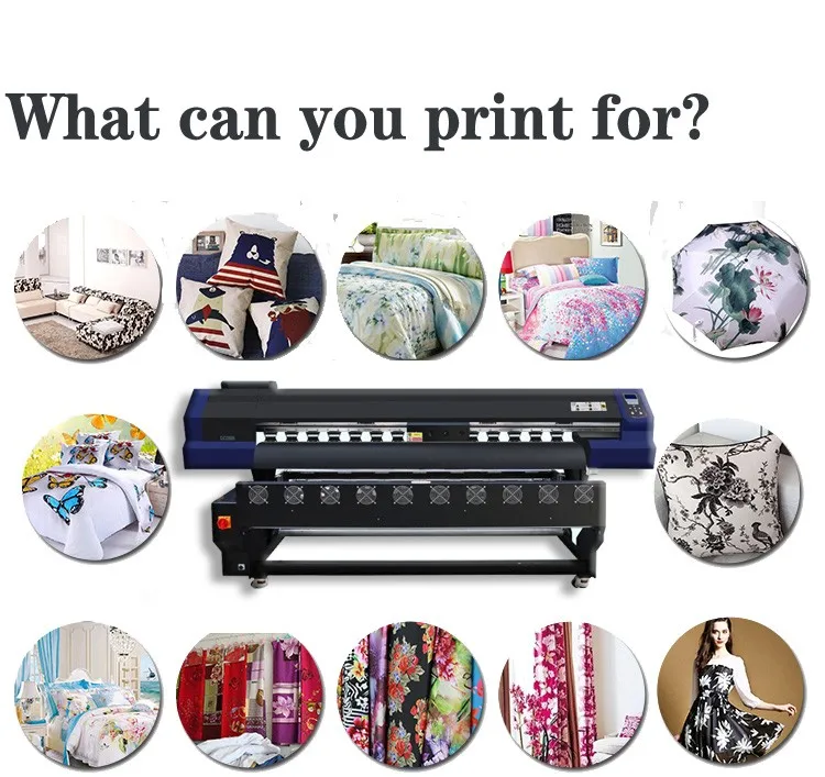 3 Head Sublimation Printer Digital Printing Textile Fabric Machine