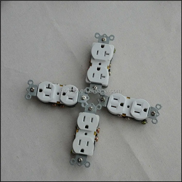 Cooper Wiring Devices 20 Amp White Decorator Duplex Electrical Outlet