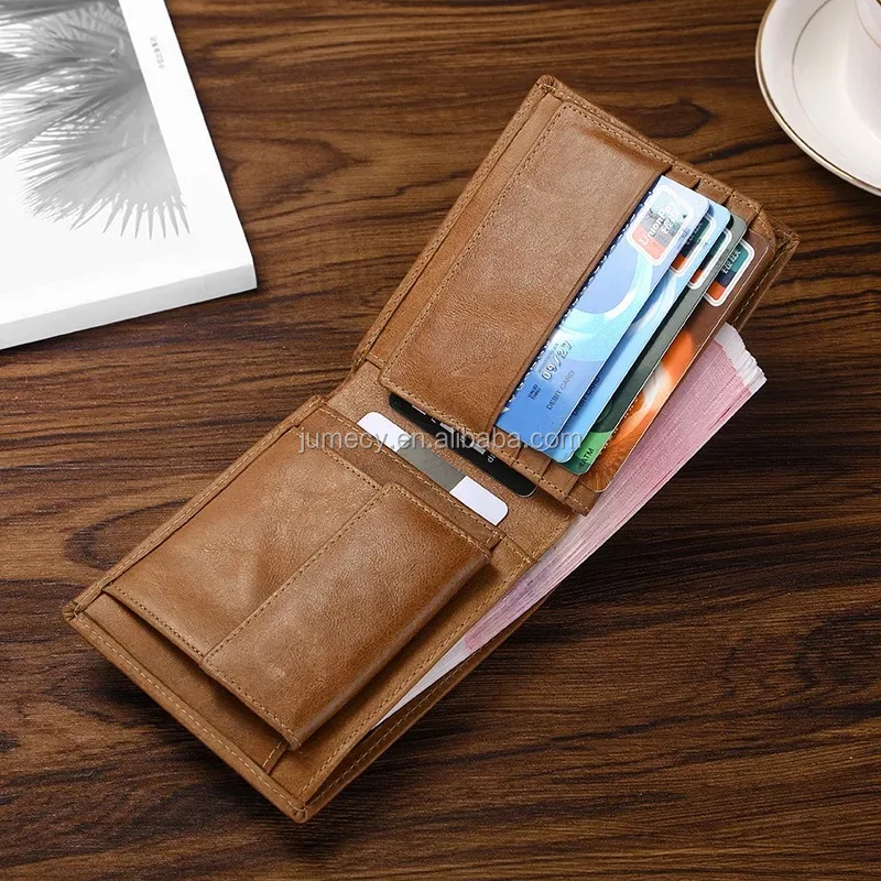 2018 Best Coin Slot Wallet Vintage Genuine Leather Mens Coin Sorter ...