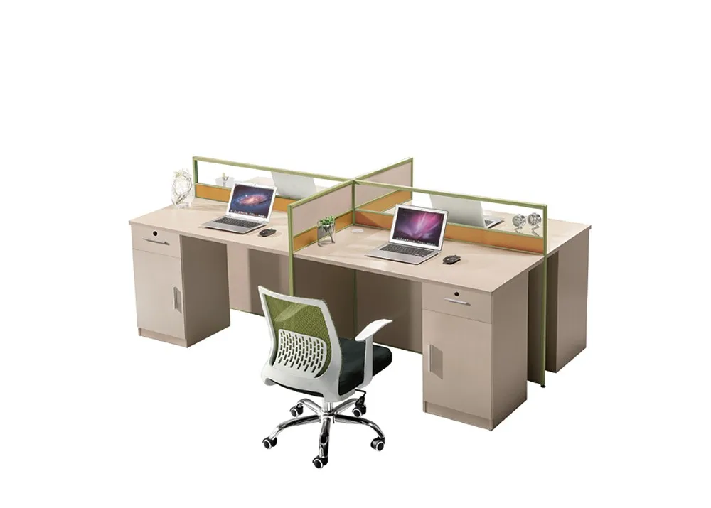 2020 4 Seater Workstation Kantor Meja Partisi Kantor 