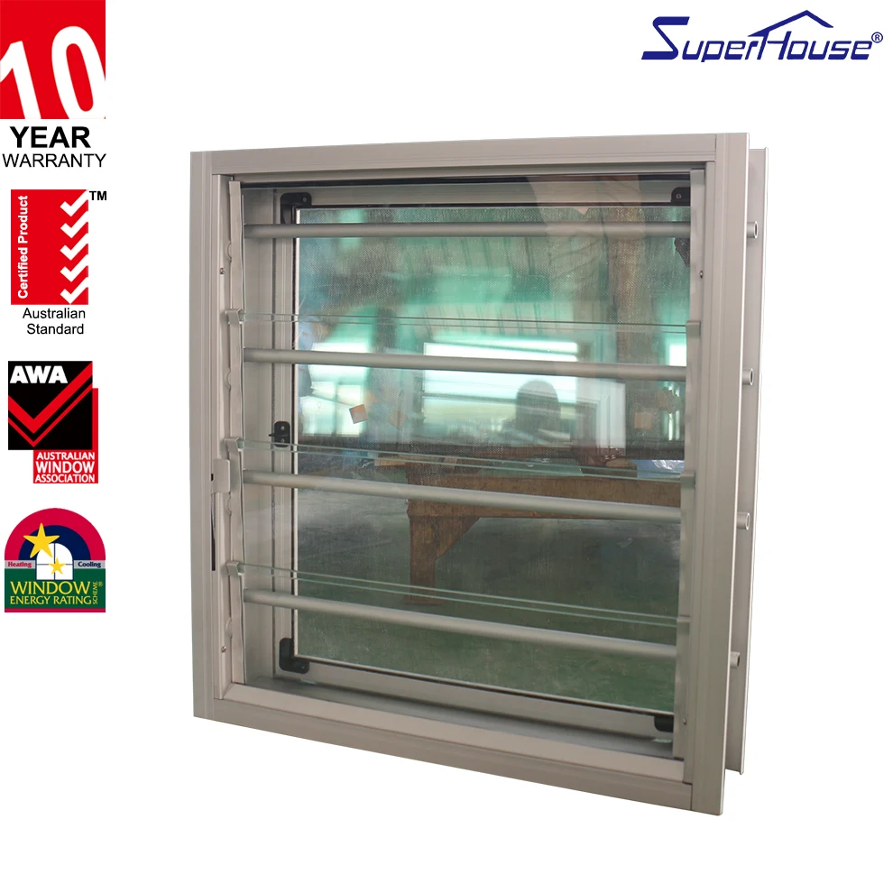 used building materials prefabricated houses adjustable glass louver windows/aluminium louver window