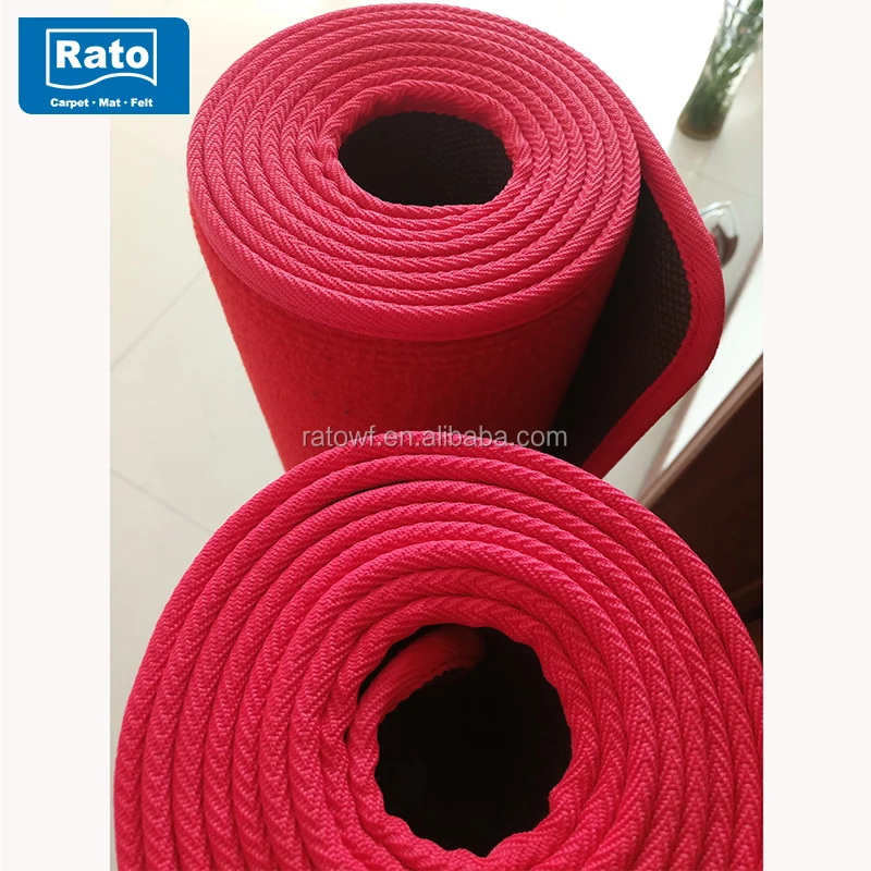 Ribbed Led Door Carpet Mat With TPR Backing from China factory