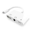 SUNLINE 2019 3 in 1 audio adapter 3.5mm headphone splitter adapter audio jack USB OTG adapter for 8pin