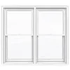 UPVC double hung vinyl windows,pvc windows,single hung