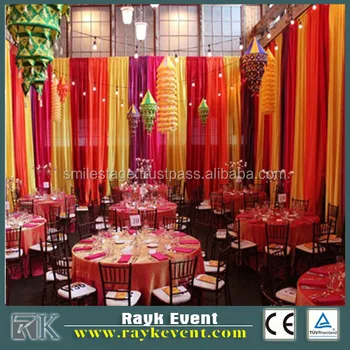 Portable India Decoration Backdrop Stand Pipe And Drape Compatible